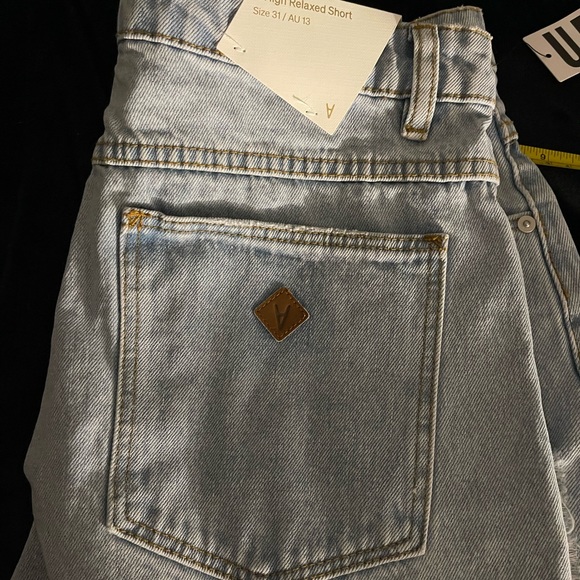 NWT Abrand Urban Outfitters Distressed Cutoff Light Wash Shorts - Picture 7 of 9